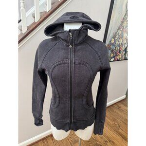 Lululemon Special Edition SE Scuba Full Zip Hoodie Vintage Black Fleece Cotton 6